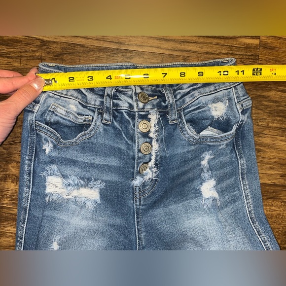 Flying Monkey Distressed Flare Jeans Size 24 - Picture 4 of 9